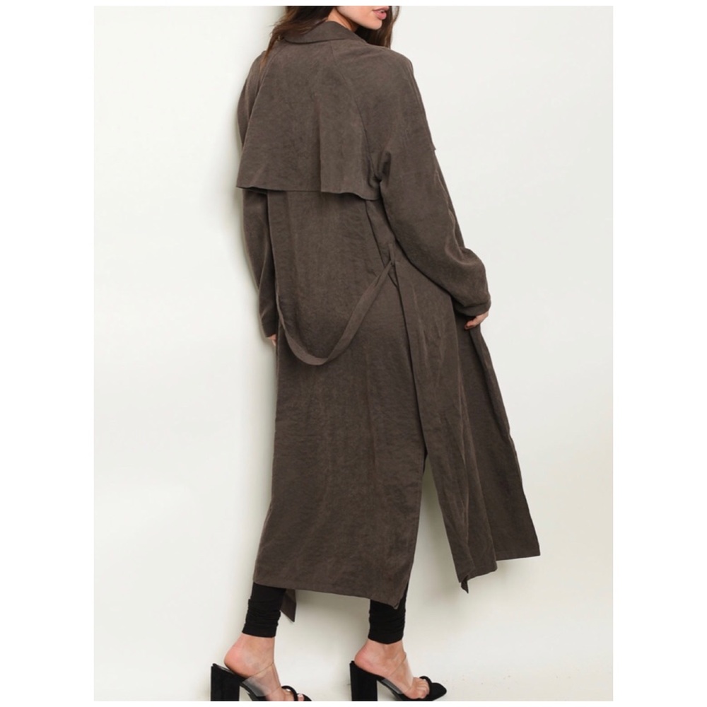 ❄️CHOCOLATE TRENCH COAT - Picture 2 of 4